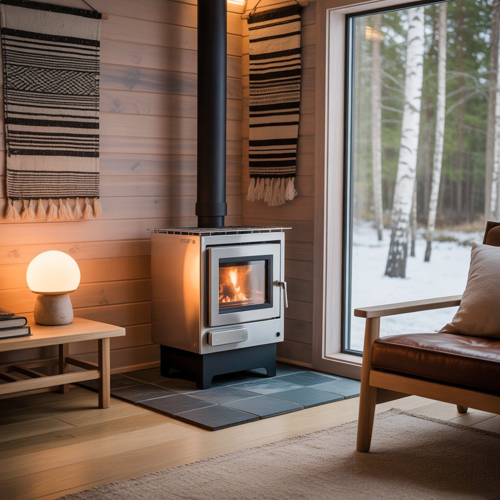 Small Wood Stove for Cabin: The Ultimate Guide to Heating Tiny Spaces Efficiently (2025 Edition) 5 Eco-friendly small wood stove in minimalist cabin