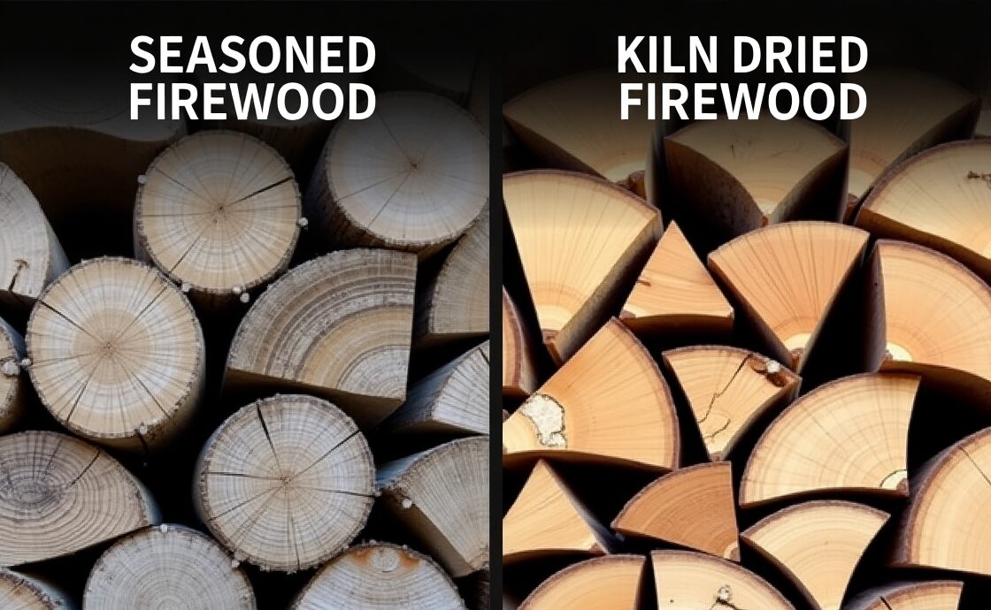 Seasoned Firewood vs Kiln Dried
