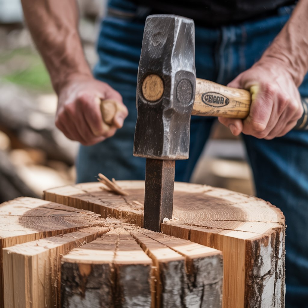 Splitting Logs for Log Burner tips