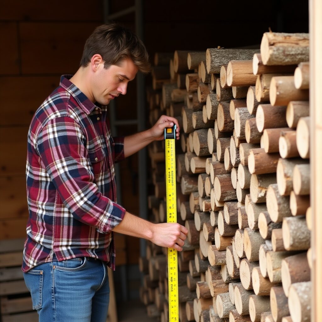 Measure cord of firewood