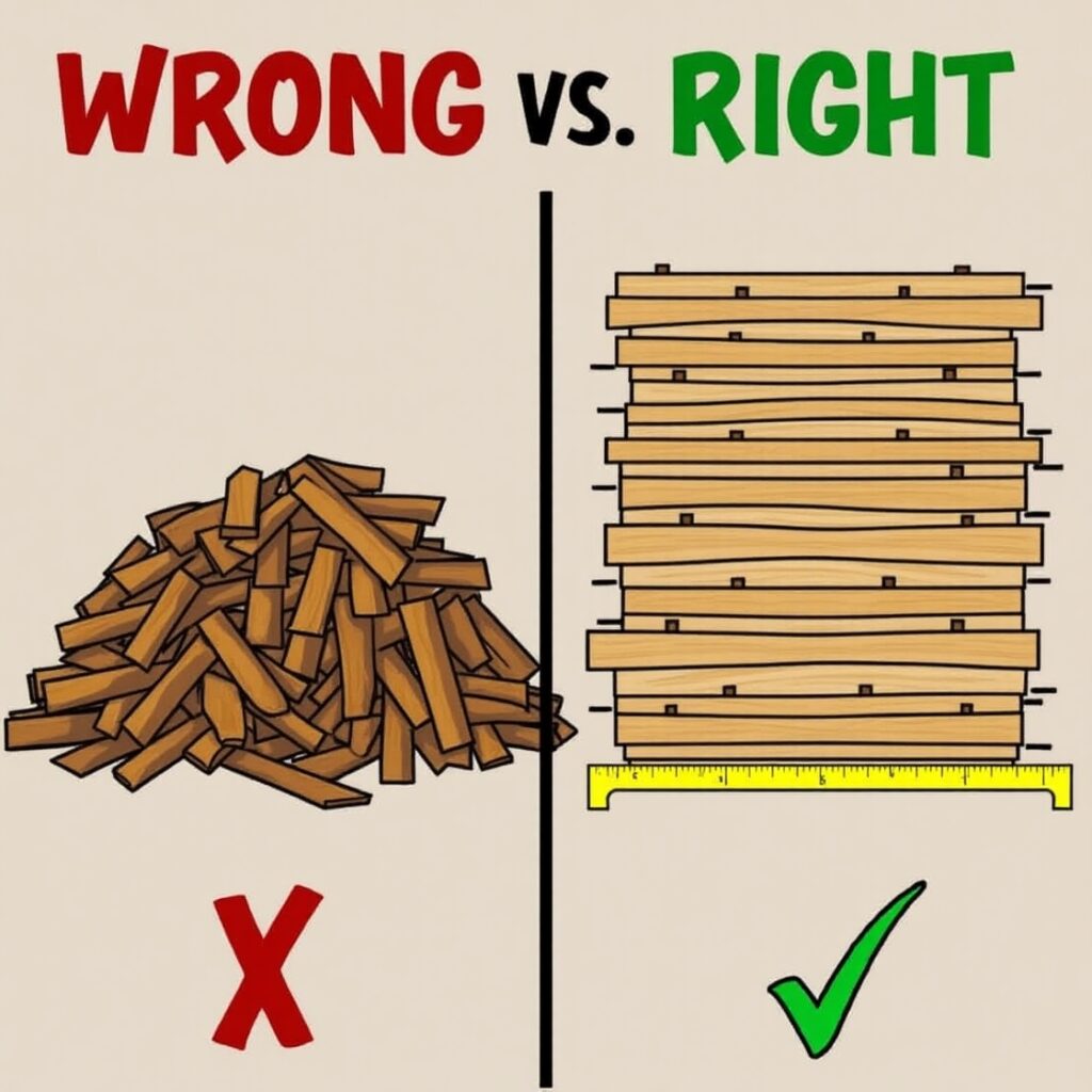 measuring a cord of firewood mistakes