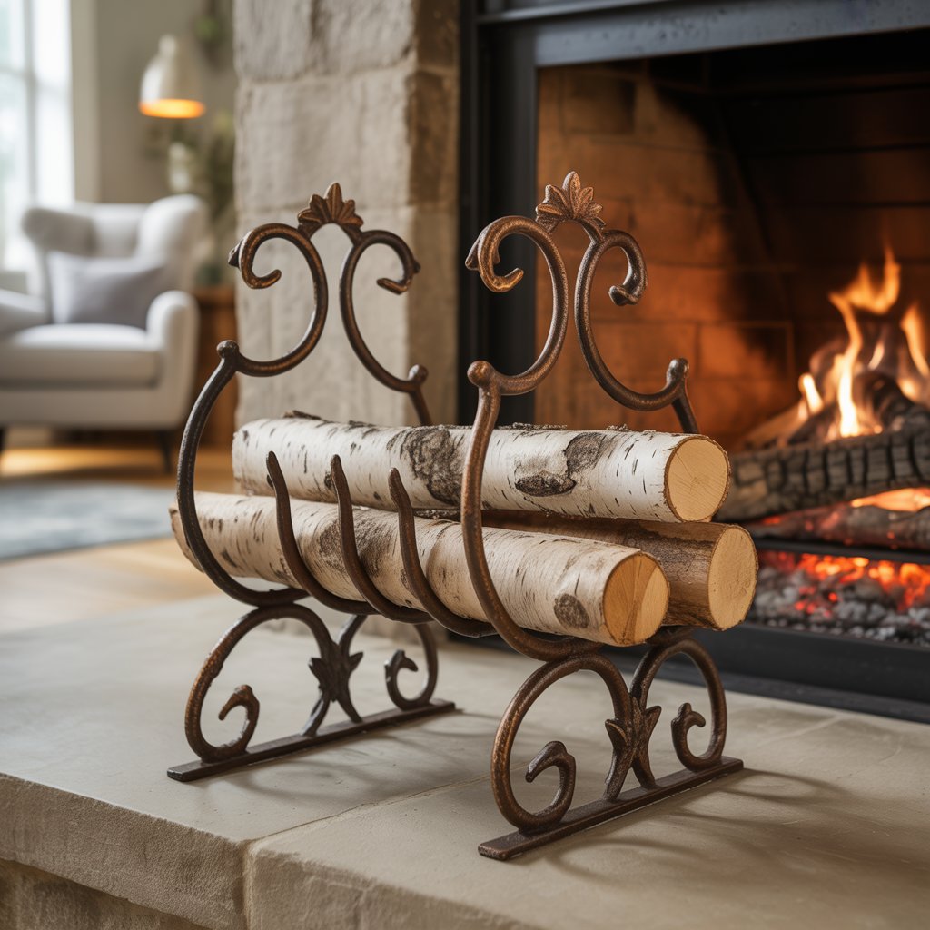 Fireplace Andirons Wrought iron