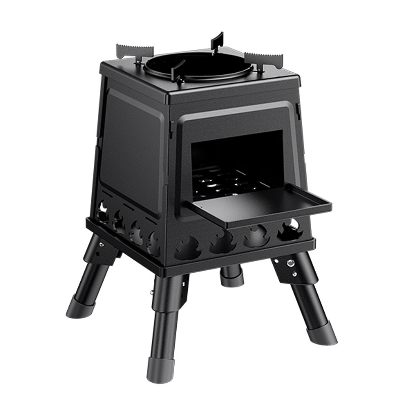 Portable Wood Burning Camp Stove – Foldable Carbon Steel
