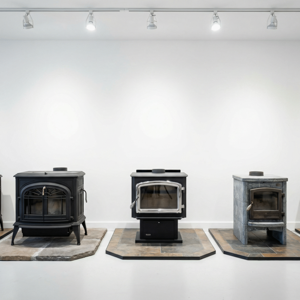 best wood stoves under $1500 side by side comparison showing different models