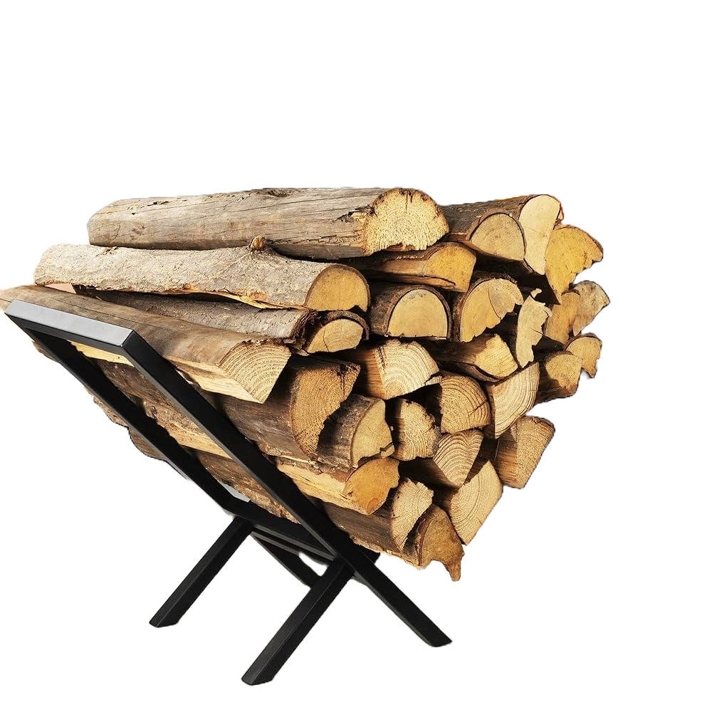 X-Shaped Firewood Rack
