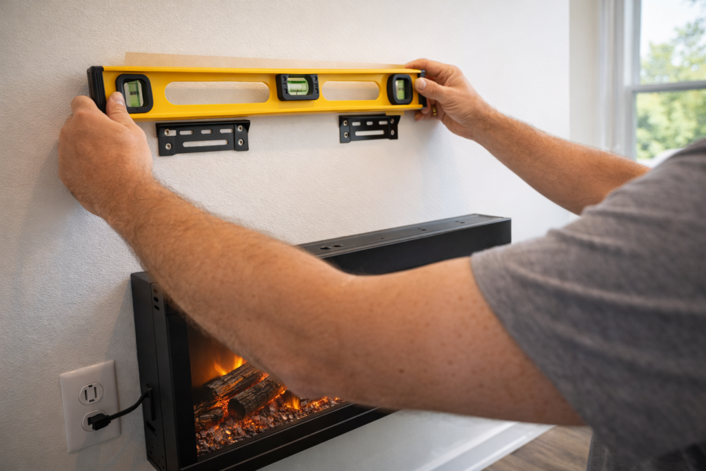 best electric fireplaces easy installation wall-mounted setup