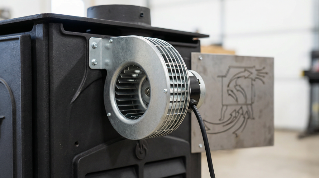 Wood Stove Blower Guide: 7 Smart Tips (2026) 2 wood stove blower guide diagram showing airflow pattern around a wood stove with blower